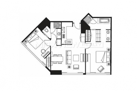 Ascott Huaihai 2-Bedroom Premier 2bedroom 155sqm ¥44,000 ASC0002