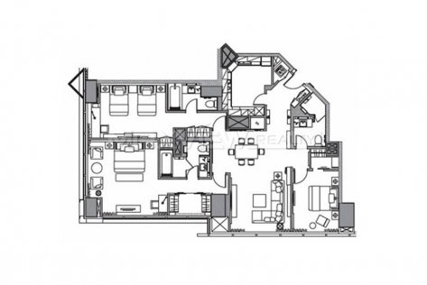 Ascott Huaihai 3-Bedroom Premier 3bedroom 228sqm ¥57,000 ASC0003