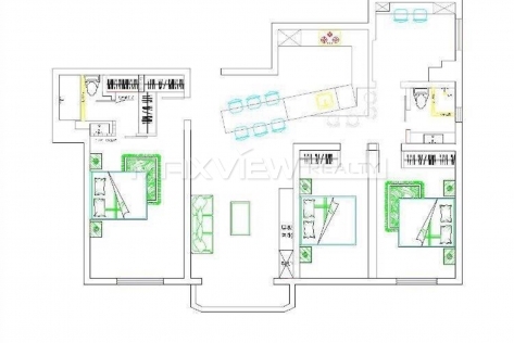 Apartment in Shanghai YangGuangSiJi 4bedroom 160sqm ¥27,800 SHR0096
