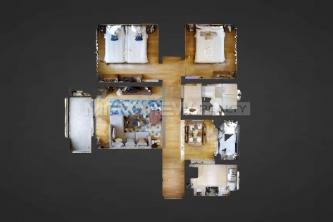 Green Court Middle Serviced Apartment 2bedroom 106sqm ¥25,000 CMG0006
