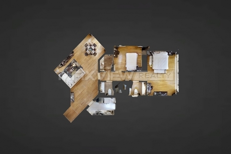 Green Court Diamond Serviced Apartment 2bedroom 133sqm ¥25,000 GCD0003