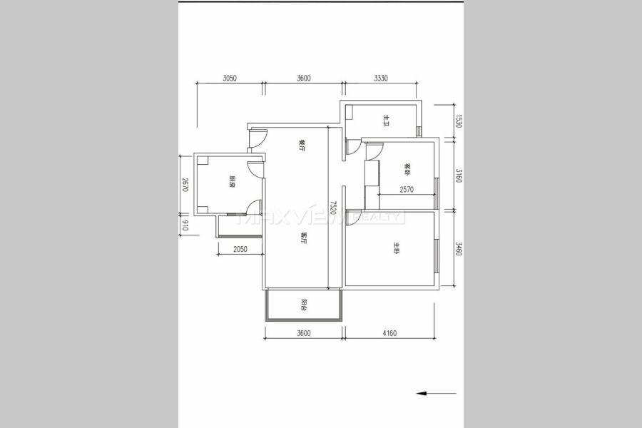 Jewelry Garden 2bedroom 110sqm ¥19,900 PRY00108