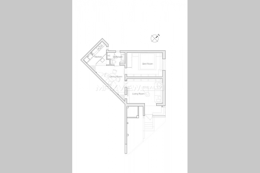 Old Apartment On Huaihai Middle Road 1bedroom 81sqm ¥18,000 PRS134