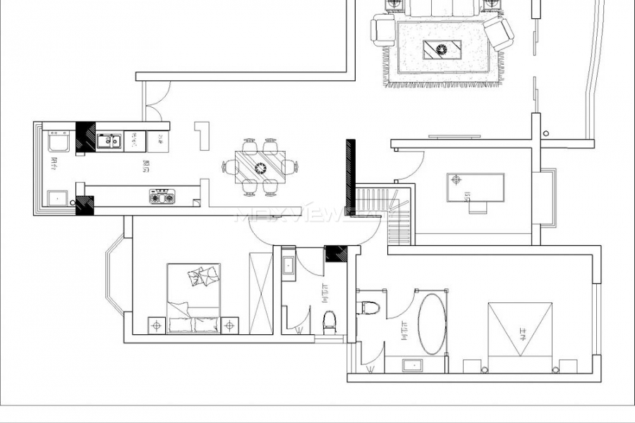 The Century Garden 3bedroom 160sqm ¥25,000 PRS743