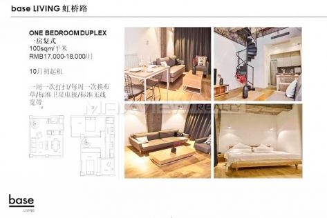 Base Living Hongqiao 1bedroom 100sqm ¥18,000 PRS1105