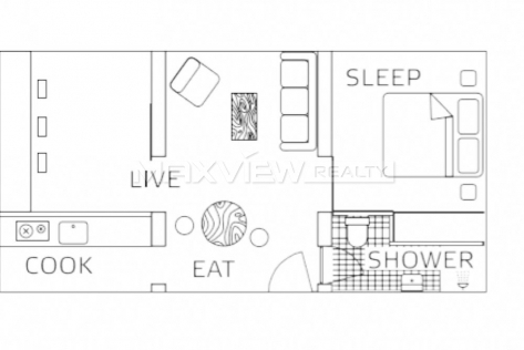 Base Living Songyuan 1bedroom 74sqm ¥19,000 PRS1111