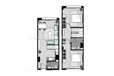 Cohost West Bund 2bedroom 127sqm ¥19,000 COHOST002
