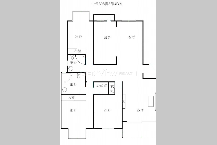 Top of City 3bedroom 162sqm ¥29,000 PRS3091