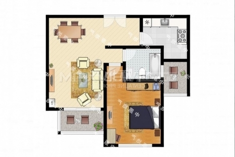 Grand Riverside Garden | 新天地河滨花园 1bedroom 66sqm ¥10,800 SHA18840