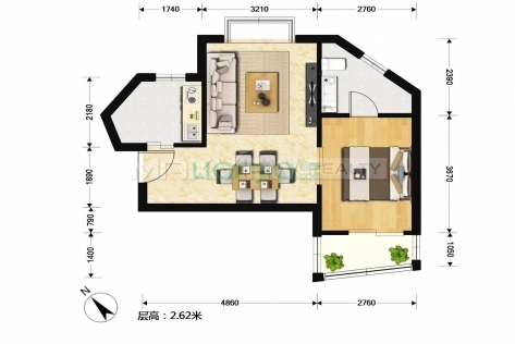 Dian Ying Hua Ting 1br 62sqm in Xujiahui | 电影华苑 1bedroom 62sqm ¥11,800 SHA20322